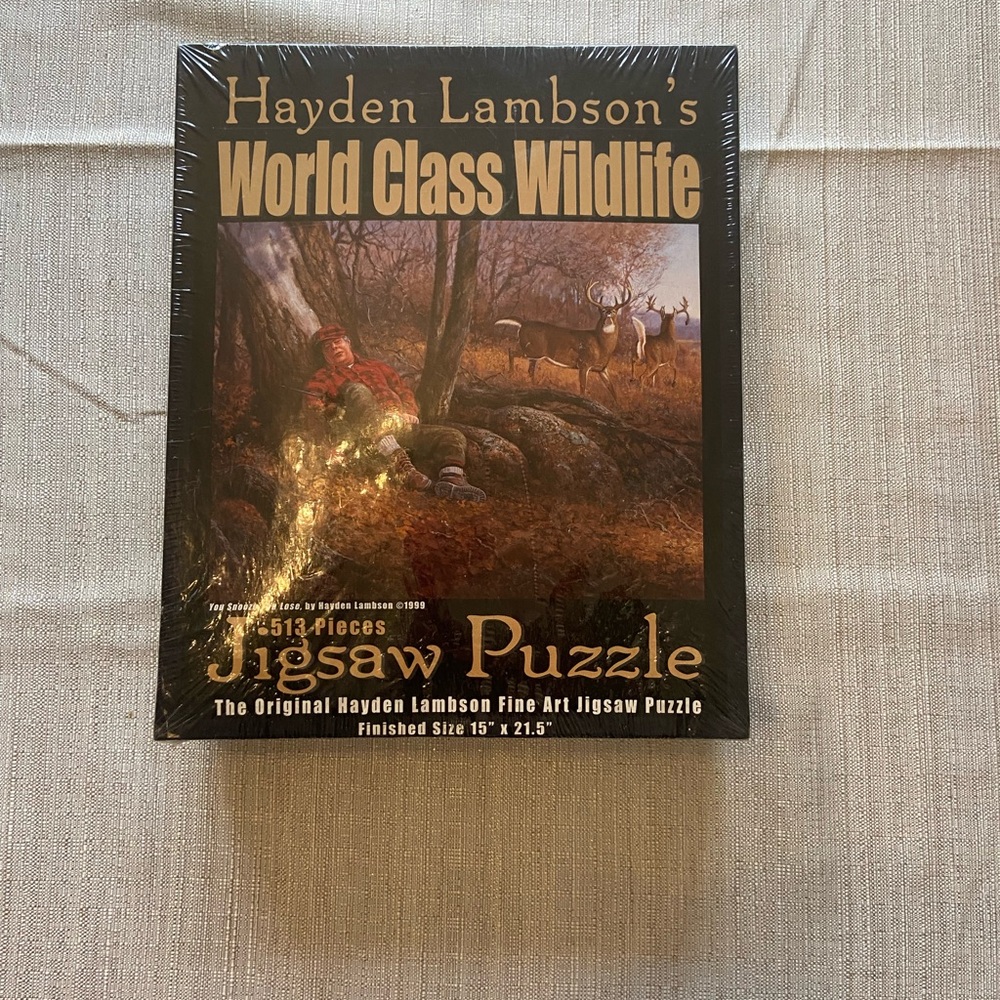 World Class Wildlife 513-Piece Jigsaw Puzzle - Autumn Hunting Scene